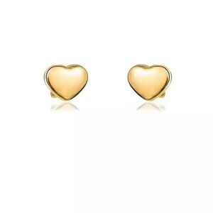 💖 Heart Stud Earrings Stainless Steel Rose Gold Trendy Jewelry Love
